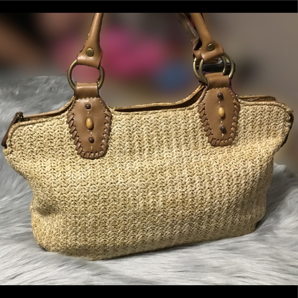 RELIC STRAW WOVEN PURSE